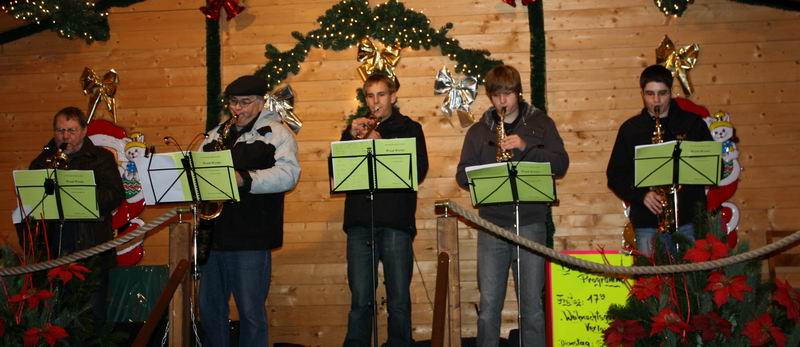 Die Band Wood-Worms auf dem Weihnachtsmarkt 2011